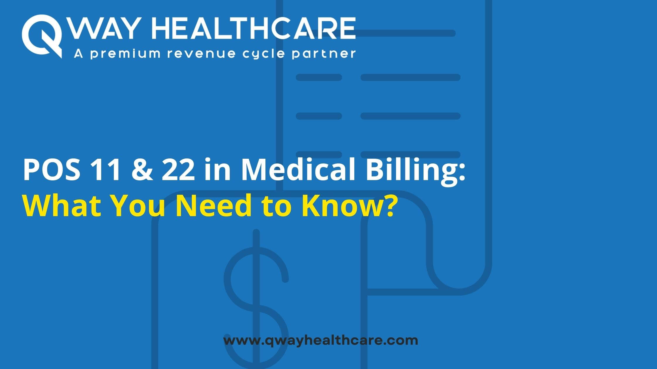 pos 11 and pos 22 in medical billing